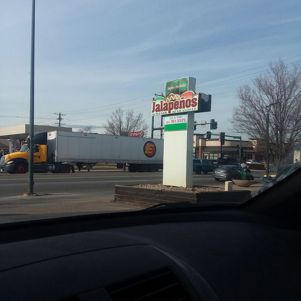 Jalapeños Restaurant - View of sign from drive thru - Mexican Near Me - Englewood, Colorado