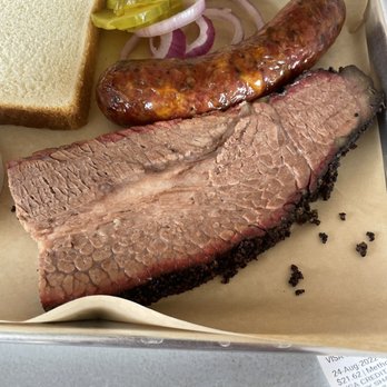 MMC Half Acre - Brisket and jalapeño cheddar sausage. Fantastic! - Barbeque Near Me - Midland, Texas