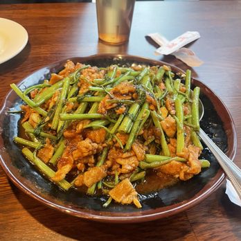 Red Hot Wok - Pork with kang kung in satay sauce - Chinese Near Me - Palo Alto, California Red Hot Wok - Pork with kang kung in satay sauce - Chinese Near Me - Palo Alto, California