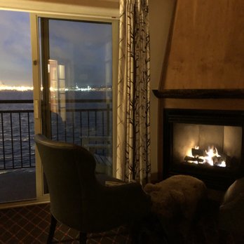 The Edgewater Hotel - Our stunning evening view from the inside of our room - Hotels Near Me - Seattle, Washington The Edgewater Hotel - Our stunning evening view from the inside of our room - Hotels Near Me - Seattle, Washington