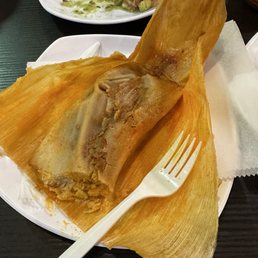 Tamale, the best thing I ate there. Very homemade tasting