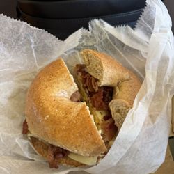 Gunther Tooties - Bacon Egg & Cheese on Honey Wheat Bagel