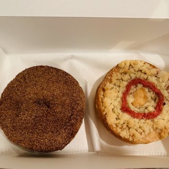 Scoops On 5th - Cinnamon Sugar Keto and Strawberry Keto donuts! Very moist and yummy! - Bakeries Near Me - Mt Dora, Florida