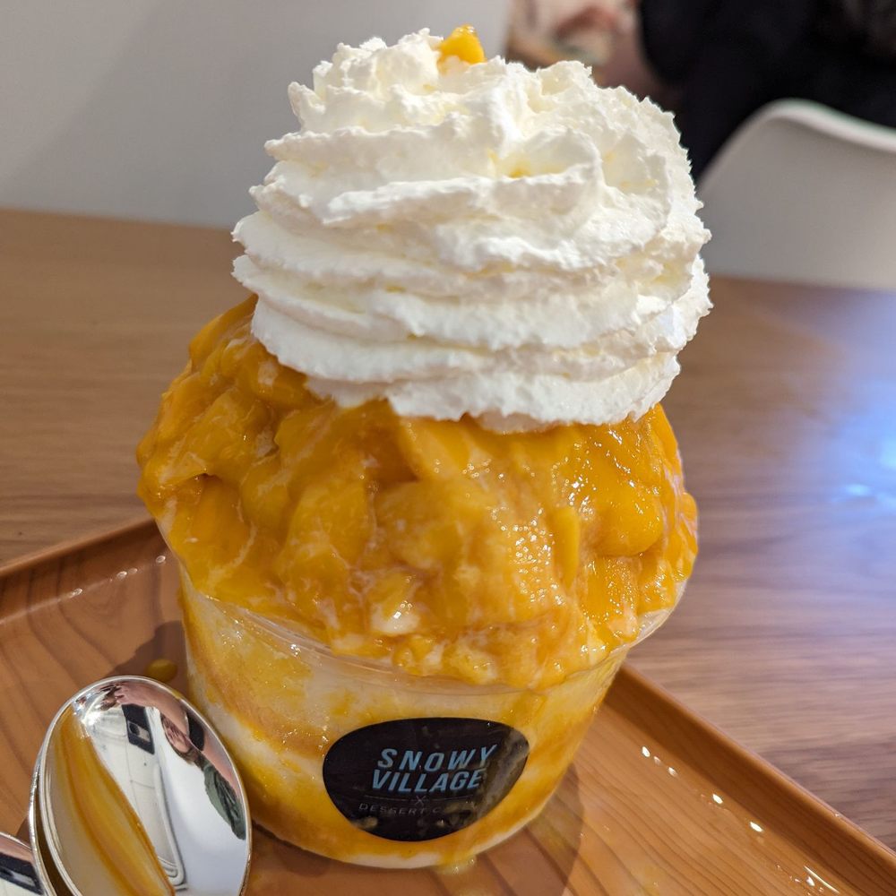 Snowy Village - Mango - Shaved Ice Near Me - Seattle, Washington Snowy Village - Mango - Shaved Ice Near Me - Seattle, Washington