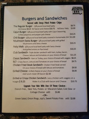 Menu photo 2 Crazy Al's Tavern Veneta, OR