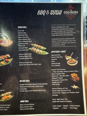 Menu photo 2 Gogi Nori Irvine, CA