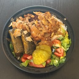 Chicken Meze Platter, as delivered from Flame