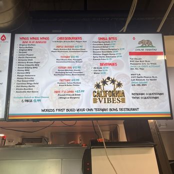 Cali's Teriyaki - Menu - Asian Fusion Near Me - Los Angeles, California