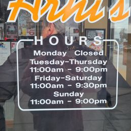 Hours of operation