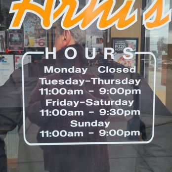 Arni's Lebanon - Hours of operation - Pizza Near Me - Lebanon, Indiana