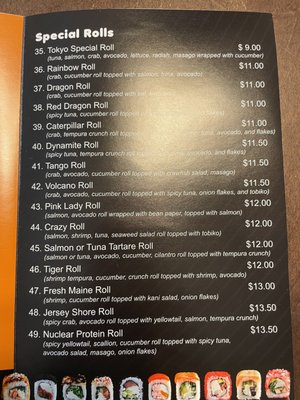 Menu photo 2 New Tokyo Sushi Bar Fair Lawn, NJ Menu photo 2 New Tokyo Sushi Bar Fair Lawn, NJ