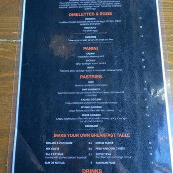 Tosun - Menu side 3 - Turkish Near Me - Edgewater, New Jersey