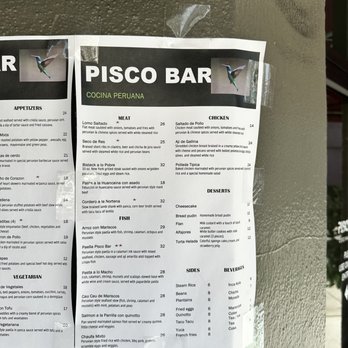 Pisco Bar - Peruvian Near Me - Saratoga, California Pisco Bar - Peruvian Near Me - Saratoga, California