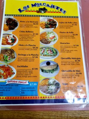 Menu photo 2 Los Molcajetes Mexican Grill Fort Worth, TX Menu photo 2 Los Molcajetes Mexican Grill Fort Worth, TX