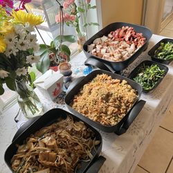 Ho Ho Chinese BBQ - Keeping our take out warm to enjoy Mother's Day at home.