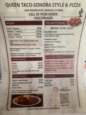 Menu photo 1 Bob's Pizza Norwalk, CA Menu photo 1 Bob's Pizza Norwalk, CA