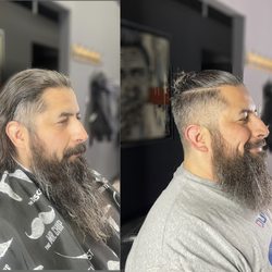 The loft men studio - Before & After 
Haircut, Beard Trim and Hot Lather Shave