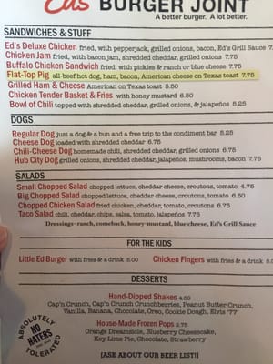 Menu photo 5 Ed's Burger Joint Hattiesburg, MS Menu photo 5 Ed's Burger Joint Hattiesburg, MS