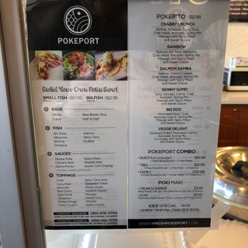 PokePort - Menu - Poke Near Me - Wildomar, California PokePort - Menu - Poke Near Me - Wildomar, California