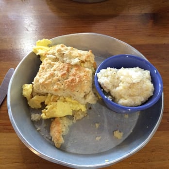Biscuit Head - The "Classic" with a side order of goat cheese grits - Bakeries Near Me - Asheville, North Carolina Biscuit Head - The "Classic" with a side order of goat cheese grits - Bakeries Near Me - Asheville, North Carolina