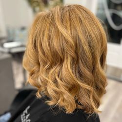 Julias Salon and Company - Natural red color with baby balayage done by Julia