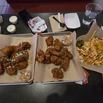 Chicken Troopers - 2 Half Chicken:  Left, original Right, special  CT Fries  Cole Slaw - Korean Near Me - Norwalk, California