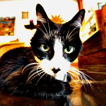 Austin Motel - Troy, the office cat. photo by bexbauer.com - Hotels Near Me - Austin, Texas
