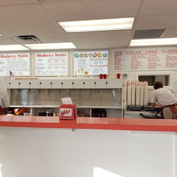 Whitey's Ice Cream - a man and a woman behind the counter - Ice Cream & Frozen Yogurt Near Me - Moline, Illinois