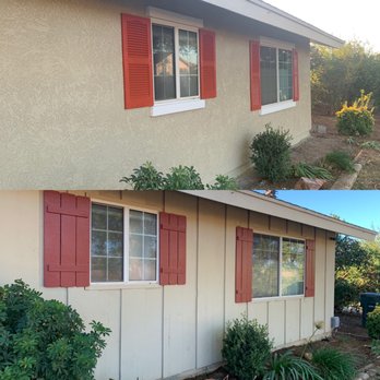Eagle Plastering - Other side of the house with new stucco. - Stucco Services Near Me