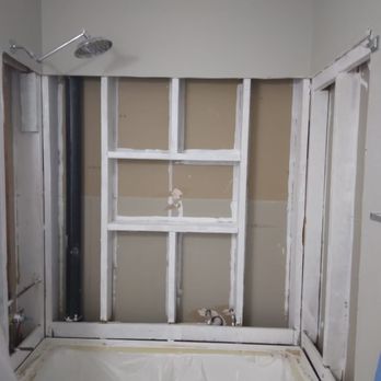 Ideal Restoration - This bathroom framing was contaminated due to a leak, not anymore! - Damage Restoration Near Me