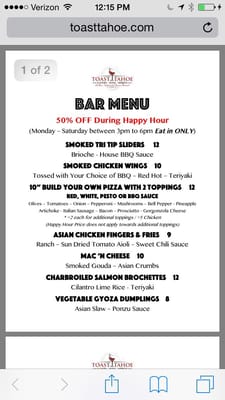 Menu photo 8 Toast Zephyr Cove, NV