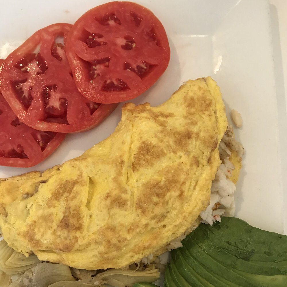 Lemon Tree - Made With Love:-) Fresh, Fresh Blue Crab Artichoke Omelette I asked For A Side Of Sliced Avocados - Breakfast & Brunch Near Me - Vero Beach, Florida Lemon Tree - Made With Love:-) Fresh, Fresh Blue Crab Artichoke Omelette I asked For A Side Of Sliced Avocados - Breakfast & Brunch Near Me - Vero Beach, Florida