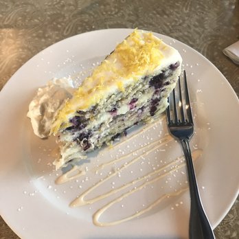 The CD Cafe - Lemon blueberry cake - New American Near Me - Solomons, Maryland