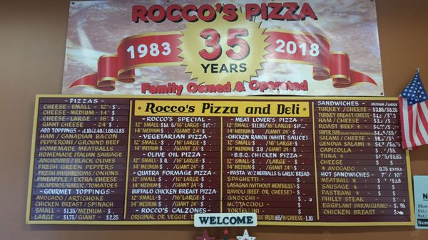 Menu photo 1 Rocco's Pizza Deli San Marcos, CA Menu photo 1 Rocco's Pizza Deli San Marcos, CA