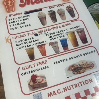 M&C Nutrition - Menu - Coffee & Tea Near Me - Firestone Park, California M&C Nutrition - Menu - Coffee & Tea Near Me - Firestone Park, California