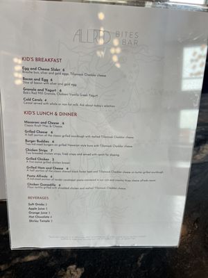 Menu photo 3 Allred Bites + Bar Newport, OR