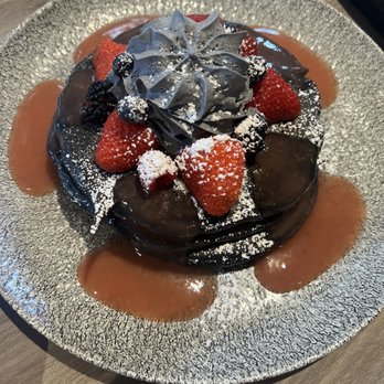 Basalt - Charcoal Buttermilk Pancake - New American Near Me - Honolulu, Hawaii