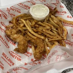 Waldo's Chicken & Beer - Kid's Meal- Tenders & Fries (includes a sauce and drink)