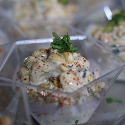 City Winery Chicago Riverwalk - Street corn dip at city winery river walk  close up photo