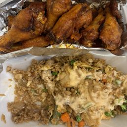 Fried rice and wing combo Fried rice and wing combo