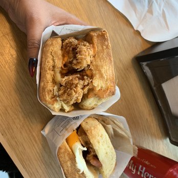 Bird Bird Biscuit - left: queen beak right: bird bird bacon - Breakfast & Brunch Near Me - Austin, Texas
