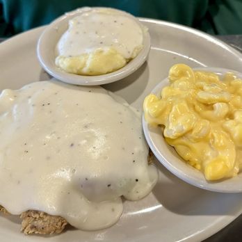 Norma's Cafe  - Chicken Fried Steak with Mashed Potatoes and Mac n Cheese - American Near Me - Dallas, Texas
