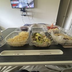 Sabor Latino - Rice and beans, beef taco, cheese and loroco Pupusa