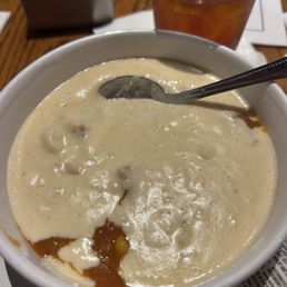 Half and half soup.