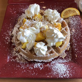 Toasted Mango Cafe - Toasted Mango Waffle - Cafes Near Me - Sarasota, Florida