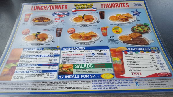 Menu photo 2 Waffle House Plant City, FL