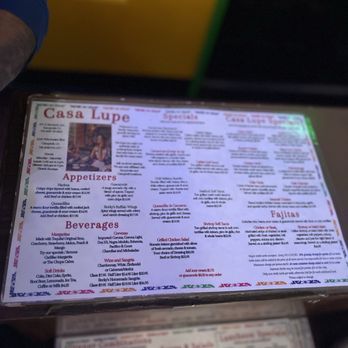 Casa Lupe - Menu - Mexican Near Me - Sunnyvale, California