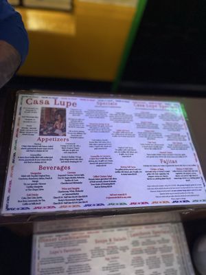 Menu photo 4 Casa Lupe Sunnyvale, CA