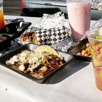 El Cacho Fish Taco Stand - Got Sonora tacos, the Tijuana tostada, Surf & Turf burritos, cocktails and agua frescas! The food was perfect and delicious and staff great! - Seafood Near Me - Chula Vista, California El Cacho Fish Taco Stand - Got Sonora tacos, the Tijuana tostada, Surf & Turf burritos, cocktails and agua frescas! The food was perfect and delicious and staff great! - Seafood Near Me - Chula Vista, California