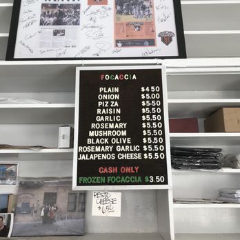 Liguria Bakery - cash rules - Bakeries Near Me - San Francisco, California
